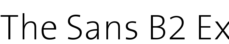 The Sans B2 Extra Light Yazı tipi ücretsiz indir